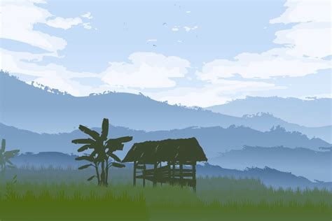 Flat Design Landscape View Illustration (3176943)