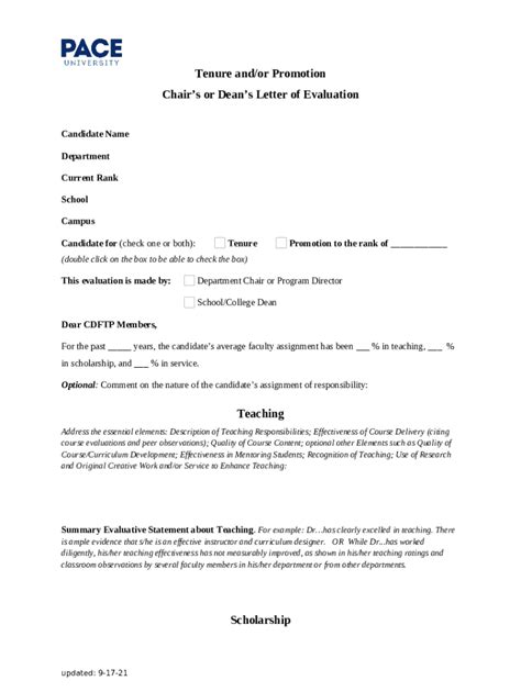 Chapter 3 Faculty Appointment Promotion And Tenure Doc Template