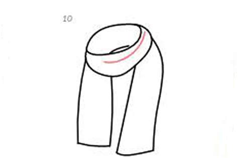 Scarf Drawing Eаsy Simple And Images