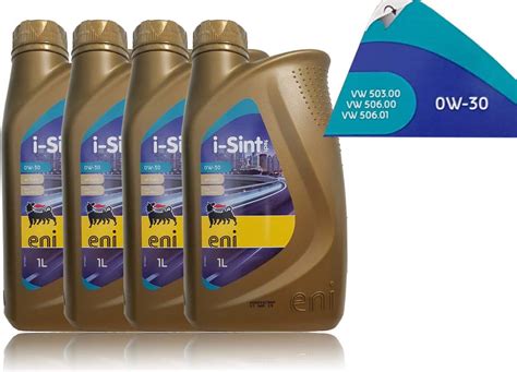 Eni Olio Sint Tech W X Liter Prodotto Sostitutivo Agip Vw