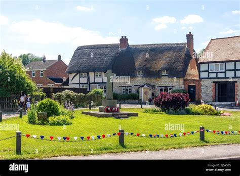 Thatched Cottages On The Green High Street Chalgrove Oxfordshire