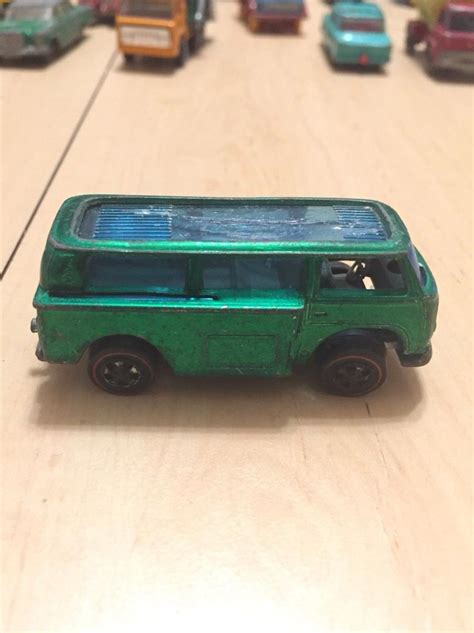 Vintage HOT WHEELS BEACH BOMB 1969 Green Diecast Car or Van Volkswagen ...