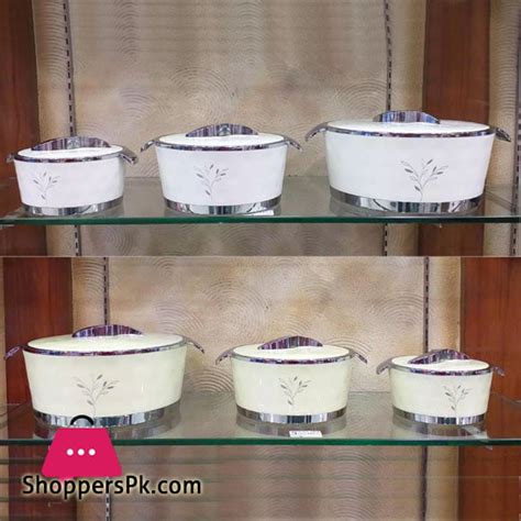 3 Pcs Arkon Food Warmer Set Hot Pot Set In Pakistan