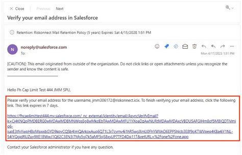 Salesforce User Email Verification Docs