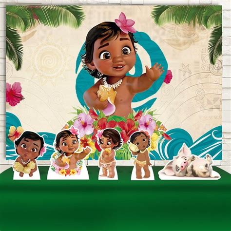 Painel Retangular Moana Baby Produtos Personalizados No Elo7