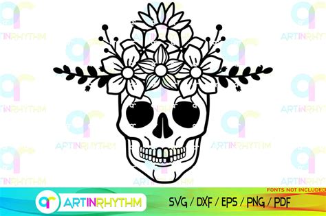 Floral Split Monogram frame svg - So Fontsy