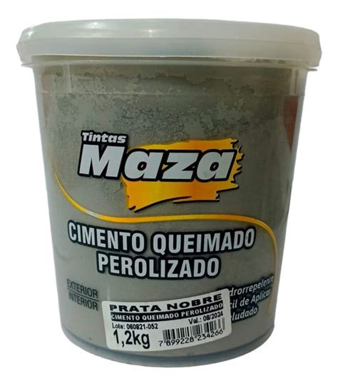 Cimento Queimado Perolizado Maza MercadoLivre