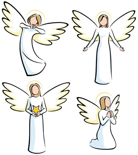 Angels Vector Cartoon Clipart Illustration. Angel, Svg, Religion ...