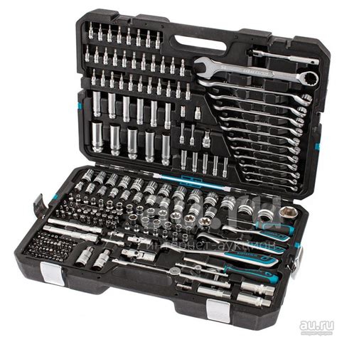 Набор инструмента головок GROSS 216 предметов / 14157 (1/2", 3/8", 1/4 ...