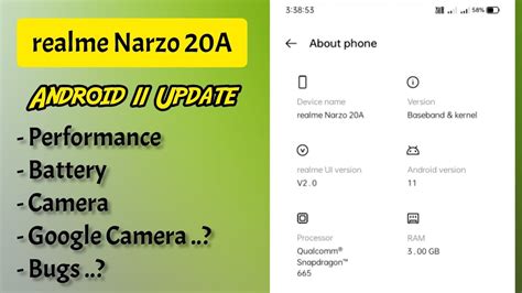 Realme Narzo 20A Android 11 Stable Update Bugs IPhone Wired