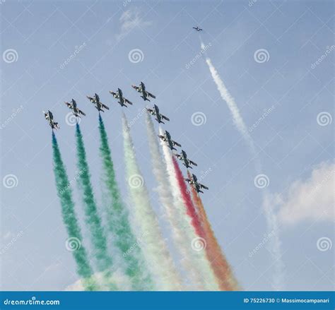 Frecce Tricolori Air Show Pesaro Editorial Image Image Of Show High