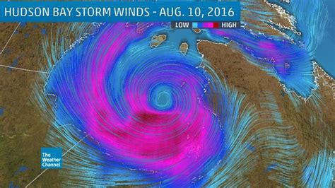 Rare Extratropical Cyclone Forms Over Hudson Bay Canada Earth