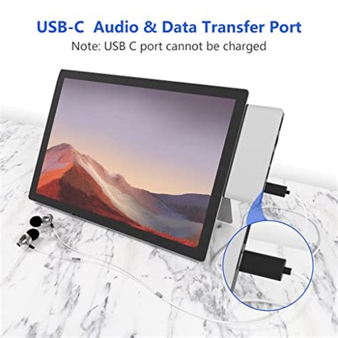 Surface Pro 7 Hub Docking Station, Surface pro 7 Adapter with 4K HDMI ...