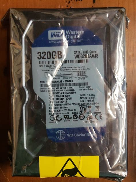 Western Digital 320GB Internal 7200RPM 3.5" (WD3200AAJS-22L7A0) HDD for ...