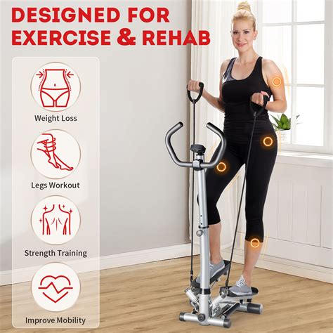 GoDecor Mini Stepper Stair Stepper, with 330LB Weight Capacity, Widened