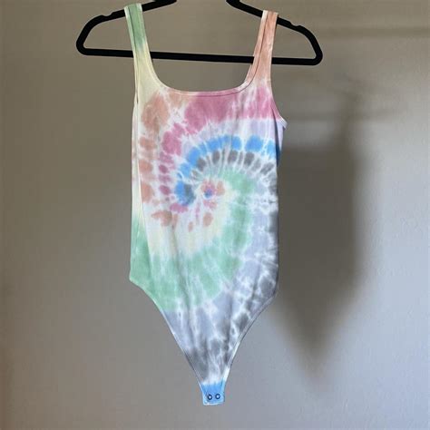 Abercrombie Fitch Pastel Tie Dye Body Suit I Depop