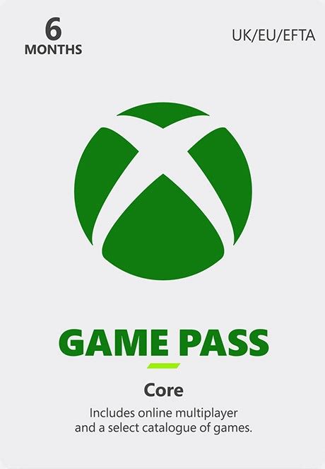 Buy Xbox Game Pass Core 6 Month Membership Microsoft Key Instant