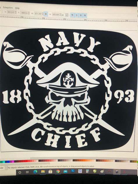 Dxf Us Navy Chief 1893 Cross Cutlass Dxf File Good For Use On Etsy