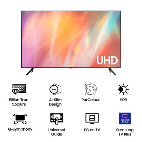 Samsung Inches K Ultra Hd Smart Led Tv Ua Au Klxl Titan Gray