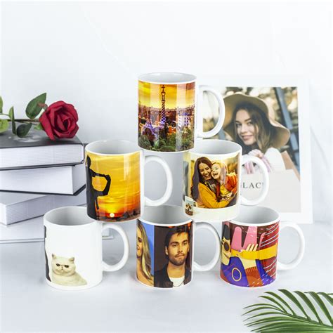 11oz Ceramic Porcelain Color Coffee Magic Blank Sublimation White Mug