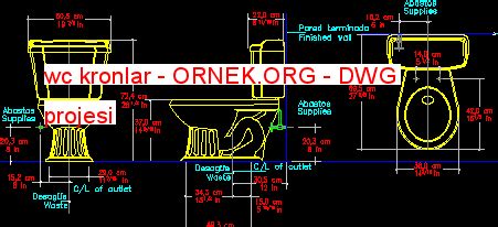 Wc Kronlar Dwg Projesi Autocad Projeler