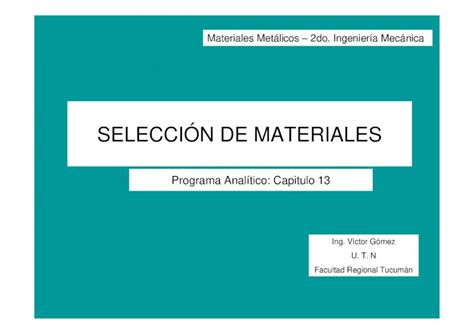 PDF Programa Analítico Capitulo 13 PDF filemateriales y procesos