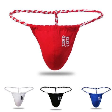 Fstyle Sexy Men T Back G String Paper Ropethong Bikini Underwear Mesh Sheer Pouch Shopee
