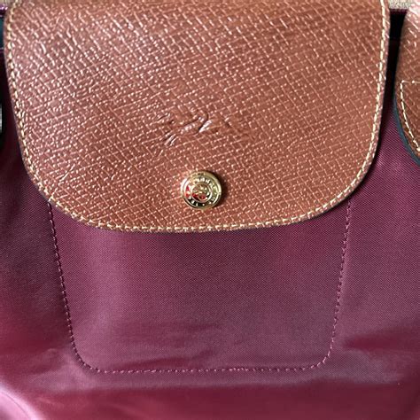 Longchamp Le Pliage Tote In Burgundy Medium Size Depop