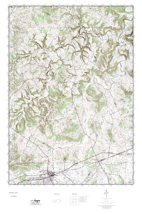 Mytopo South Union Kentucky Usgs Quad Topo Map