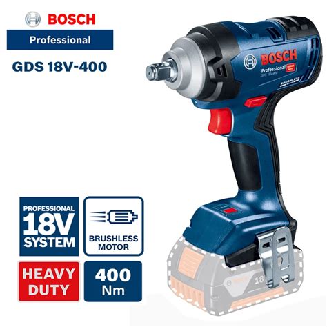 Bosch Gds 18v-400 Cordless Impact Wrench Machine 400nm Electric Wrench ...