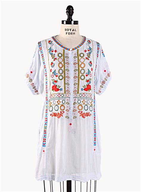 Floral Tunic From Johnny Was Boho Style Tunics Silk Tunic Embroidered Tunic Floral Tunic