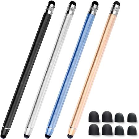 Touchscreen Stift 4 Stück Tablet Stift 2 in 1 Eingabestift Universal