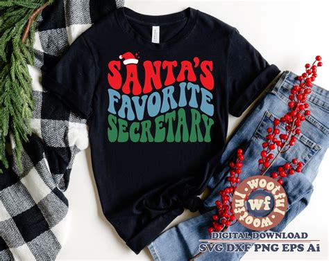 Santa S Favorite Secretary Svg Merry Christmas Svg Winter Svg