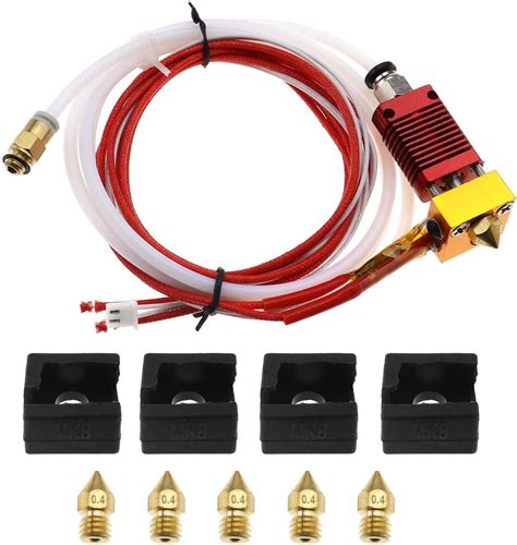 Assembled Extruder Hot End Kit ForCR10 Ender 3 MK8 0 4mm Nozzle 3D Printer DIY Amazon Co Uk
