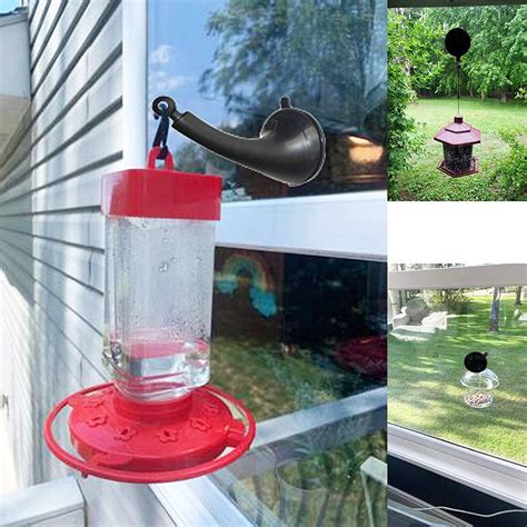 pmsanzay outdoor window suction cups hanger hook  bird feeders wind