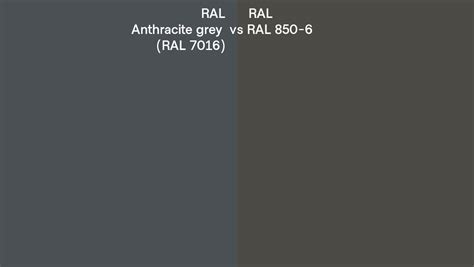 Ral Anthracite Grey Vs Ral 850 6 Side By Side Comparison