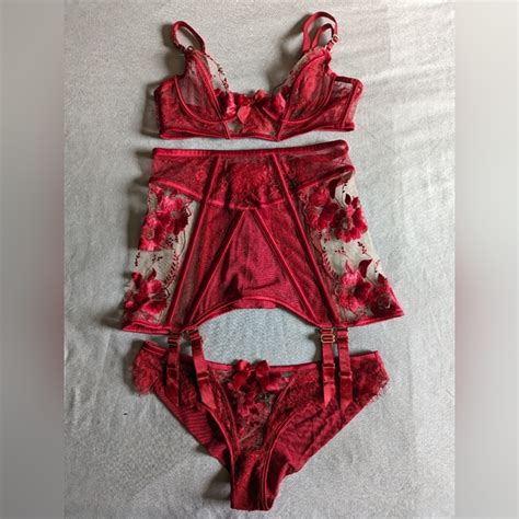 Honey Birdette Intimates Sleepwear Honey Birdette Piece Lingerie Set Poshmark