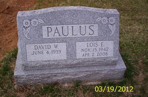 David W Paulus 1939 2020 Find A Grave Memorial