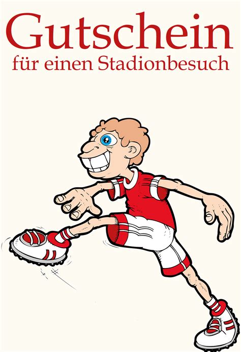 Gutscheinvorlagen für einen Stadionbesuch zum Ausdrucken