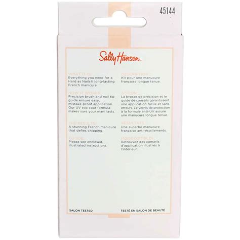 Sally Hansen Hard As Nails French Manicure Nearly Nude Kit Strong And Chic Nail Care Set Buy