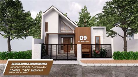 Fasad Rumah Scandinavian Lantai Berdesain Elegan Dan Timeless