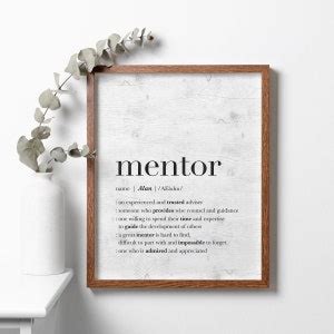 Personalized Gift For Mentor PRINTABLE Thank You Mentor Sign Custom