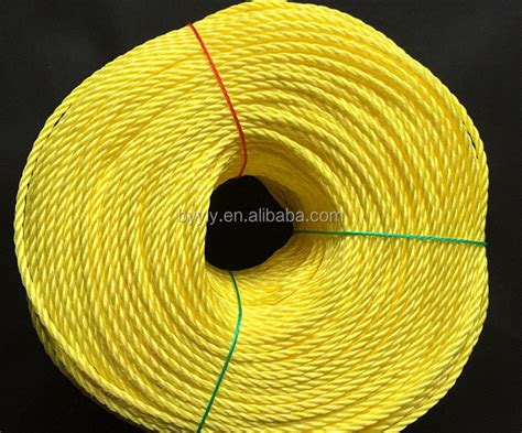 Yellow Polypropylene Rope Twisted Rope Packaging Pp Mooring Ropes Buy