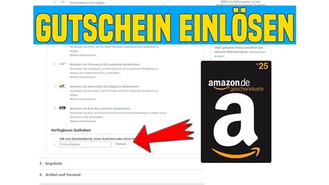 Amazon Gutschein Einl Sen Guthaben Aufladen Mit Gutschein Bezahlen