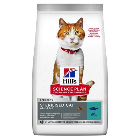 Hill S Science Plan Adult Sterilised Cat Pour Chat St Rilis Au Thon