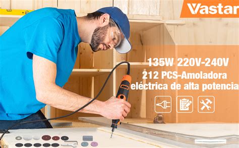 Vastar 135W Herramienta Rotativa Profesional Conjunto Recargable De