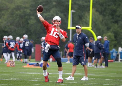 Patriots Training Camp Tom Brady Connects With New Targets Two