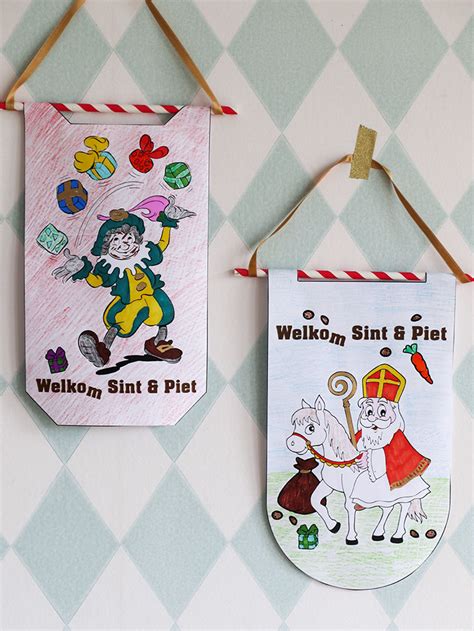 Geweldige Gratis Sinterklaas Printables Kleurplaten And Sint Knutsels