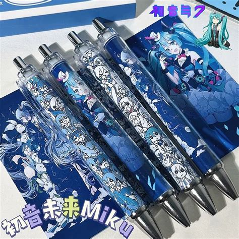 New Hatsune Miku Cartoon High Value Anime Printing Gel Pen For Students