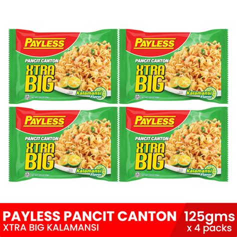 Payless Xtra Big Pancit Canton Kalamansi G X Packs Instant